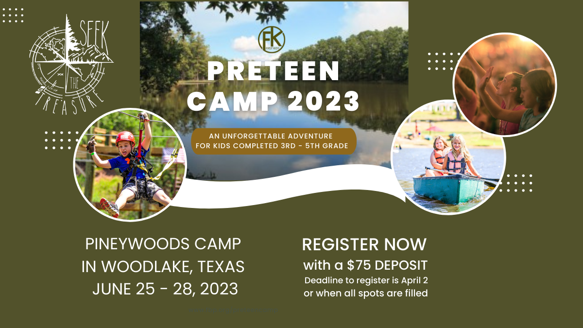 Preteen Camp 2023 June 25 - 28, 2023